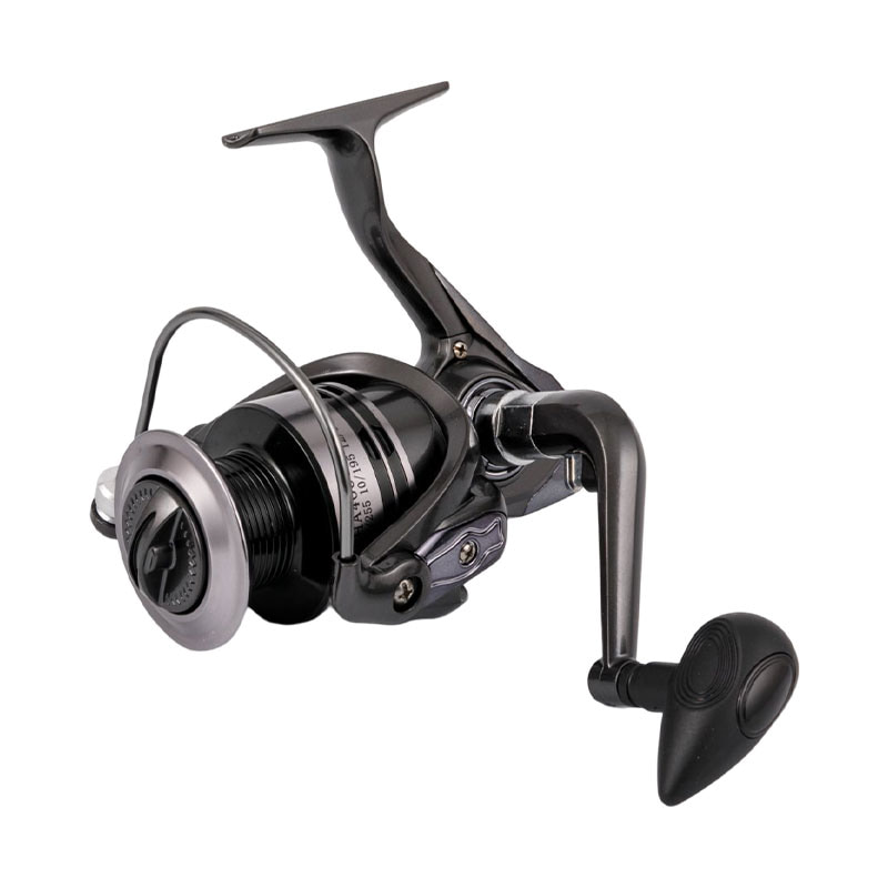 Carrete giratorio de aluminio para peces de agua salada con rodamiento 5+1