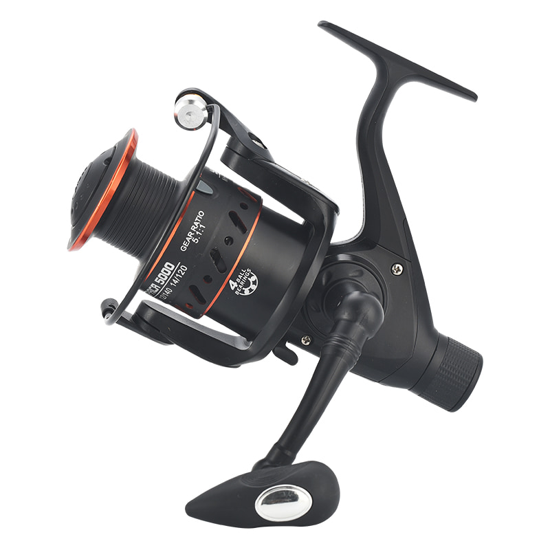carrete de pesca giratorio de fundición de cebo de metal