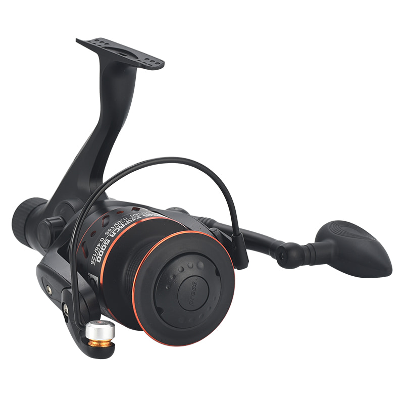 carrete de pesca giratorio de fundición de cebo de metal