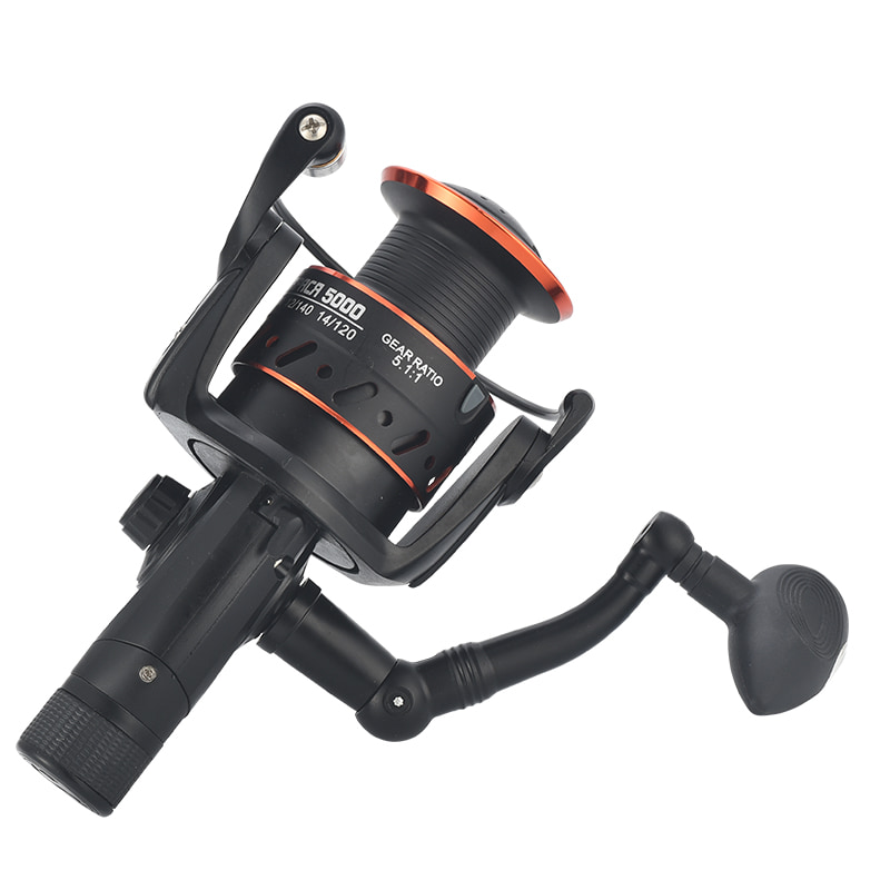 carrete de pesca giratorio de fundición de cebo de metal