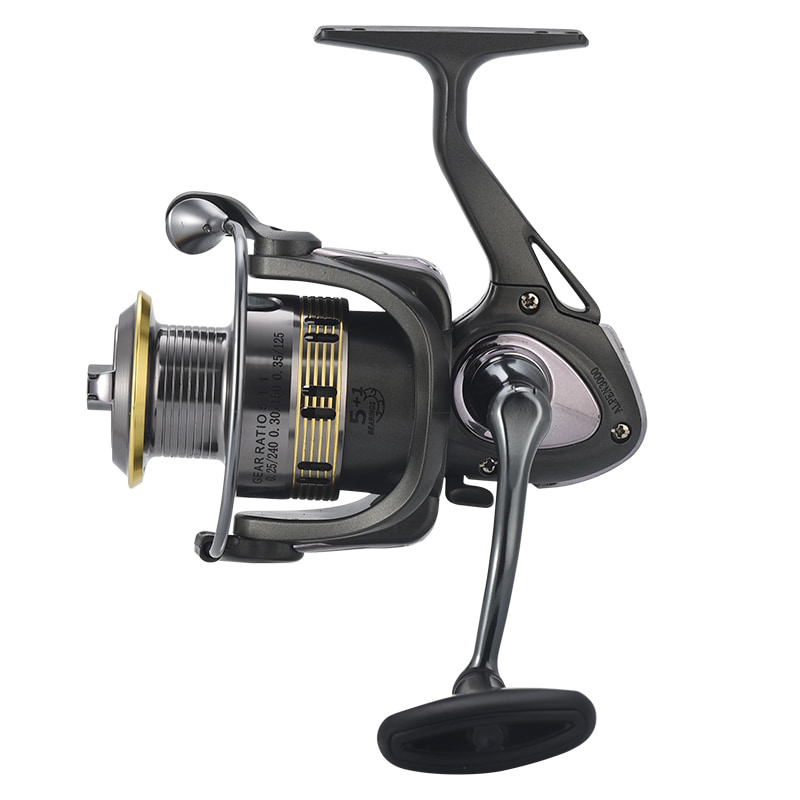 Carrete de Metal 5 + 1BB CNC con mango atornillable, carrete giratorio de pesca, carretes de pesca de mar, carretes de pesca giratorios de fundición de cebo