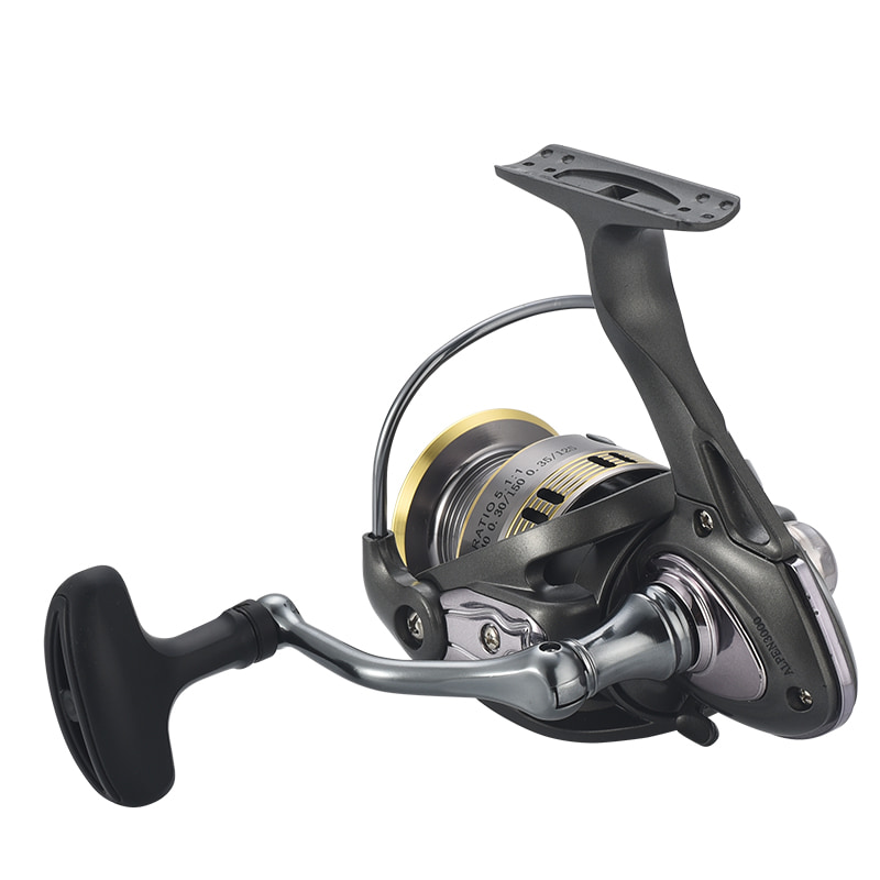 Carrete de Metal 5 + 1BB CNC con mango atornillable, carrete giratorio de pesca, carretes de pesca de mar, carretes de pesca giratorios de fundición de cebo