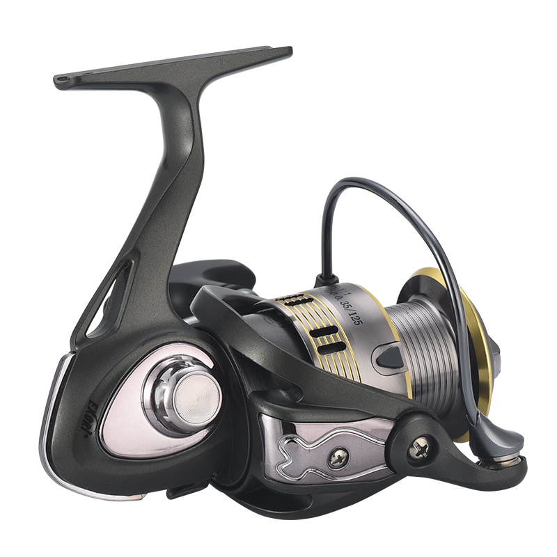 Carrete de Metal 5 + 1BB CNC con mango atornillable, carrete giratorio de pesca, carretes de pesca de mar, carretes de pesca giratorios de fundición de cebo