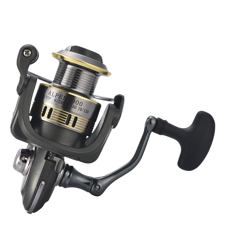 Carrete de Metal 5 + 1BB CNC con mango atornillable, carrete giratorio de pesca, carretes de pesca de mar, carretes de pesca giratorios de fundición de cebo