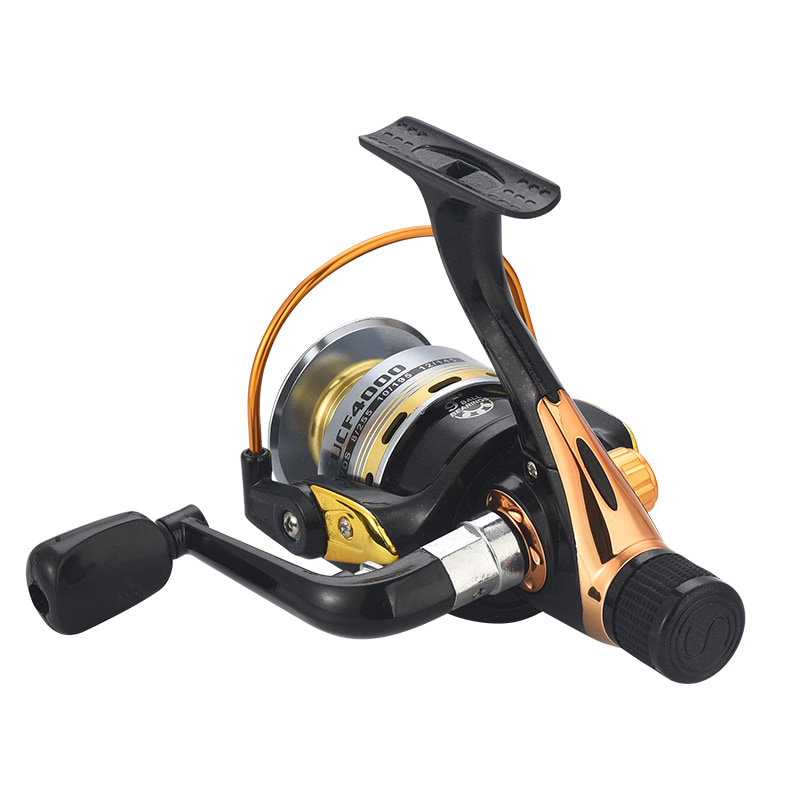 carrete de metal freno trasero pesca carrete giratorio