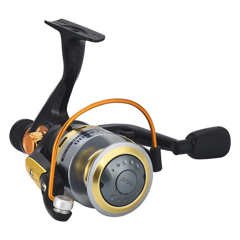 carrete de metal freno trasero pesca carrete giratorio