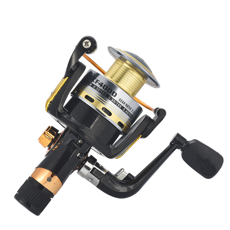 carrete de metal freno trasero pesca carrete giratorio