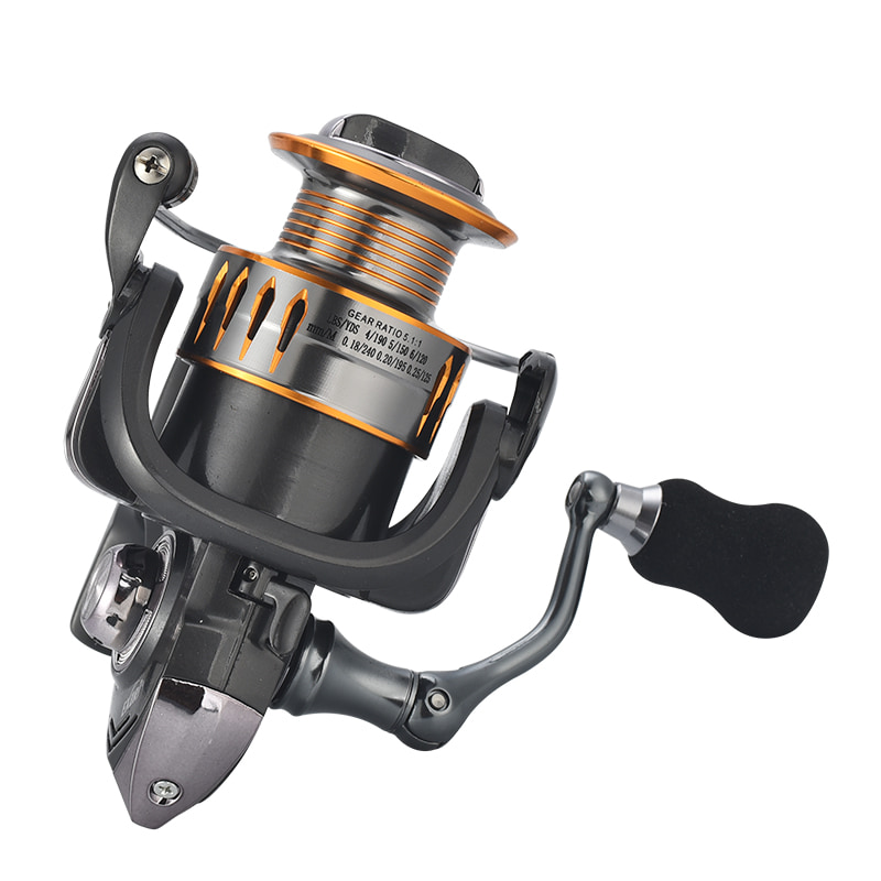 Carrete de Metal más nuevo, carrete con mango de Sreaw, carrete giratorio de pesca en mar, carretes de pesca giratorios de fundición de cebo de agua salada
