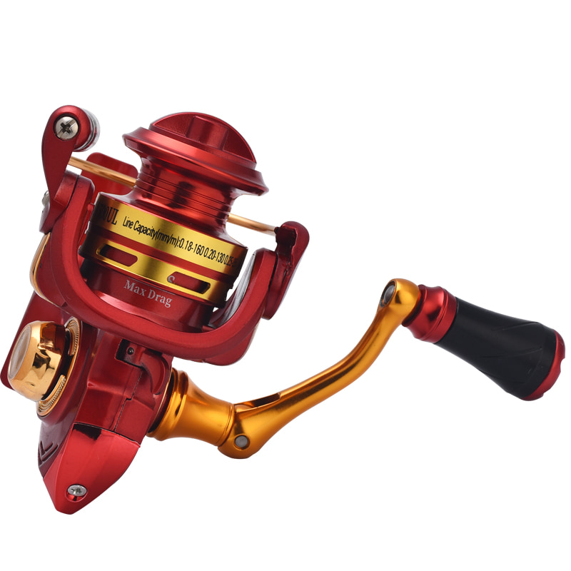 Carretes de fundición de cebo de agua salada de aguas profundas con mango roscado CNC de Metal completo, rueda de pesca en hielo, carrete de pesca giratorio, mini carretes