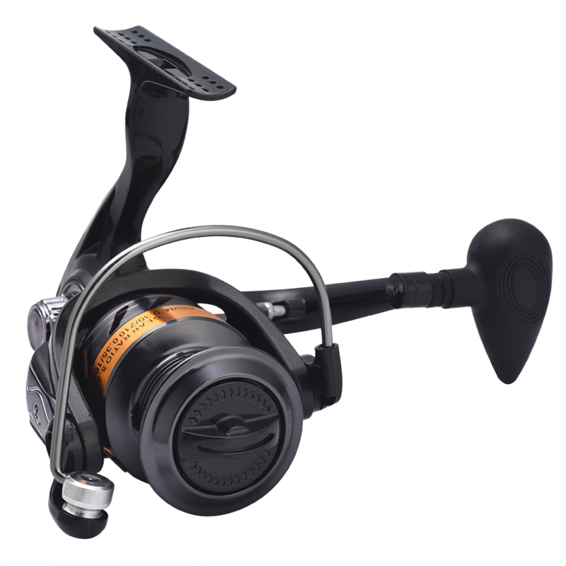 Carrete de Metal de alta calidad 5,1: 1, rueda de línea de pescado, carrete giratorio, carrete para baitcasting de agua salada, equipo de pesca giratorio, carretes de pesca